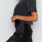 Cristina Spit Minirock Black