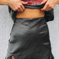 Cristina Spit Minirock Black
