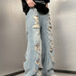 Vintage Men's Ripped Distressed Denim Boyfriend Jeans