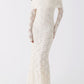 Genoviva Spitz Maxikleid - Ivory
