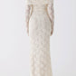 Genoviva Spitz Maxikleid - Ivory