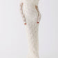 Genoviva Spitz Maxikleid - Ivory