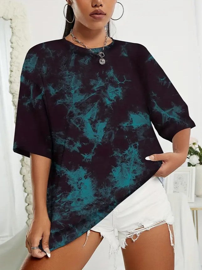 Punk Oversized Tie Dye T-Shirt 