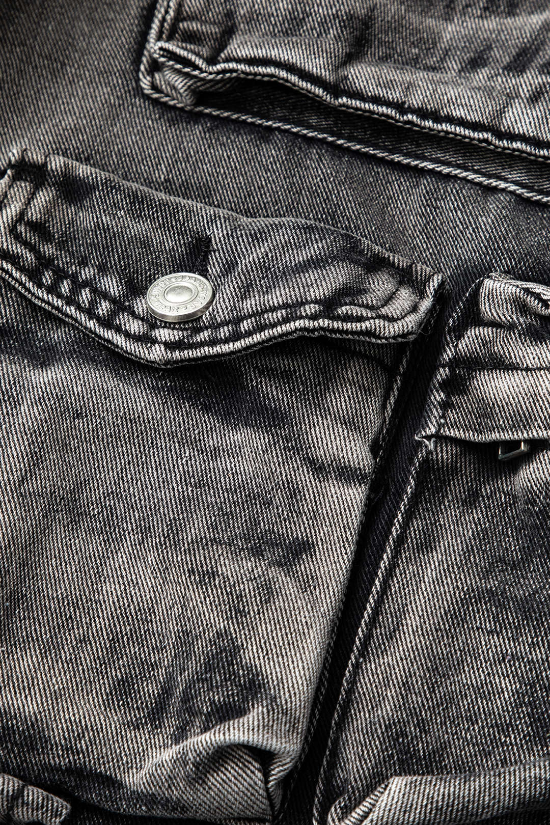 Ombre Punk Weit Geschnittene Cargo Jeans mit Mehreren Taschen
