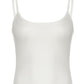 Einfarbiges Basic Slim Cami Top