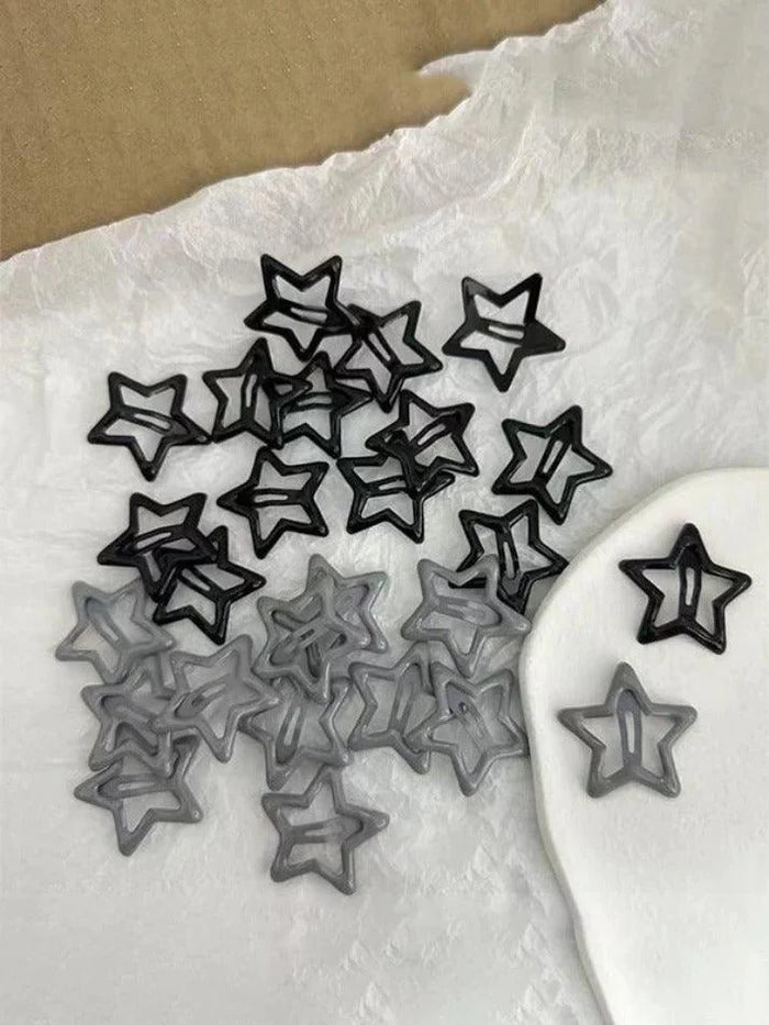 Y2K star pattern hair clip