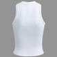 Buchstaben Druck Rundhalsausschnitt Tank Top