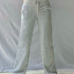 Grey retro flared trousers