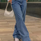 90er Dunkelblaue Lockere Baggy Boyfriend Jeans mit Niedriger Taille