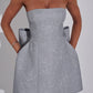 Graziosa Minikleid – Silber Glitzer