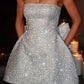 Graziosa Minikleid – Silber Glitzer