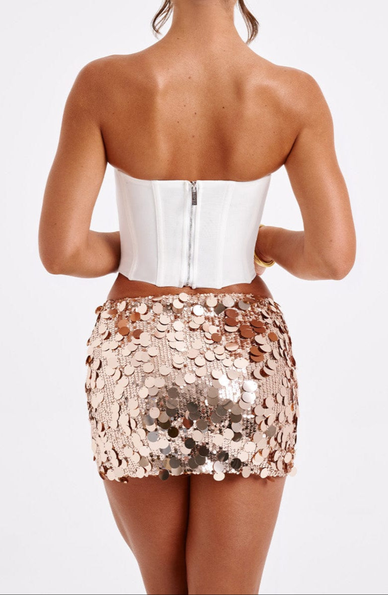 Gemma Mini Jupe - Gold