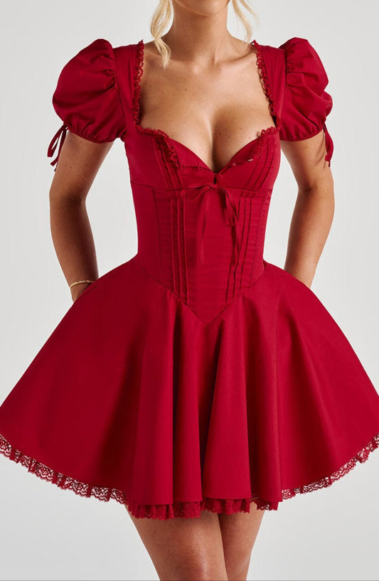 Vallea Minikleid – Rot