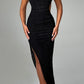 Lavanda Midikleid - czarny