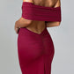 Mariella Maxikleid – Burgunderrot