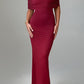 Mariella Maxikleid – Burgunderrot