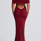 Mariella Maxikleid – Burgunderrot