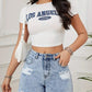 Rissen Unbearbeitetem Saum Jeansshorts mit Gewaschen