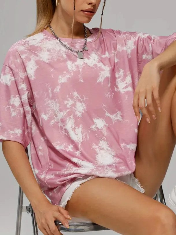 Punk Oversized Tie Dye T-Shirt 