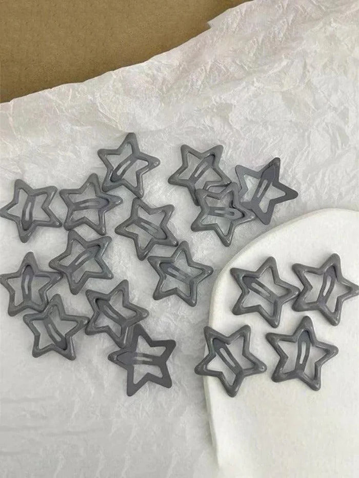 Y2K star pattern hair clip