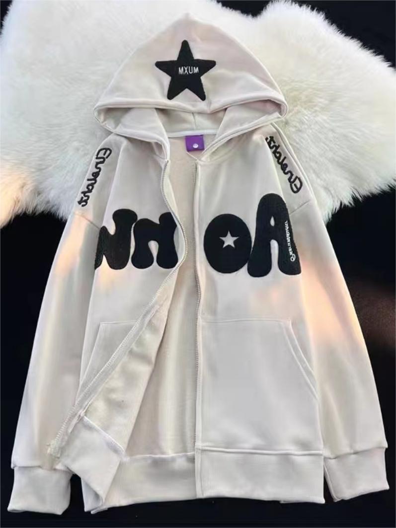 Oversize Hoodie mit Y2K Druck