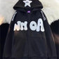 Oversize Hoodie mit Y2K Druck
