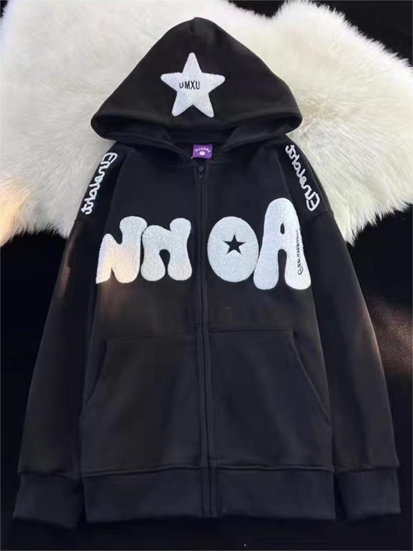 Oversize Hoodie mit Y2K Druck
