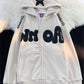Oversize Hoodie mit Y2K Druck
