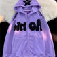 Oversize Hoodie mit Y2K Druck