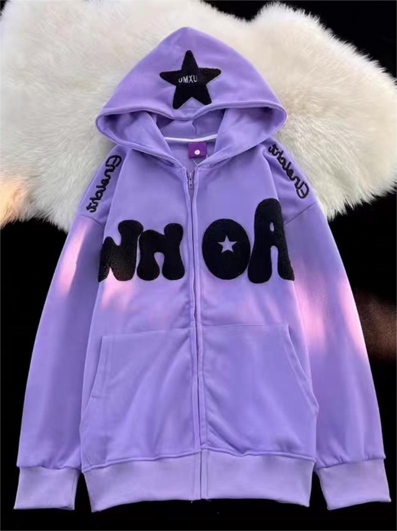 Oversize Hoodie mit Y2K Druck