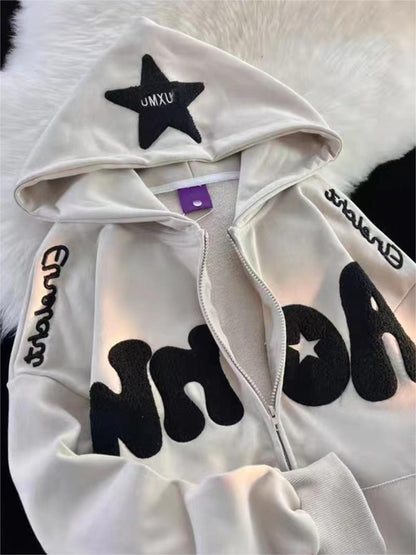 Oversize Hoodie mit Y2K Druck