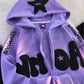 Oversize Hoodie mit Y2K Druck
