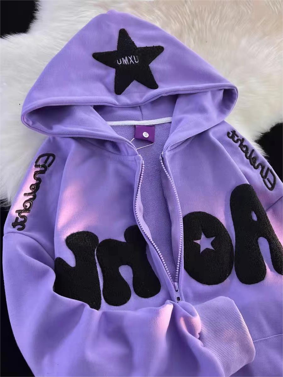 Oversize Hoodie mit Y2K Druck