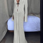 White Crochet Long Sleeve Beach Maxi Dress