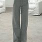 Grey retro flared trousers