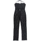 Vintage Spitze Korsett Eyelet Jumpsuit mit Bindung