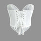 Top a corsetto vintage con orlo a V