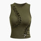 Geflochtenen Cut Outs Tanktop & Rock Set