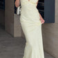Rosina Yellow Midi -jurk