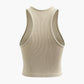 Rippenstrick Tank Top mit Nahtdetail