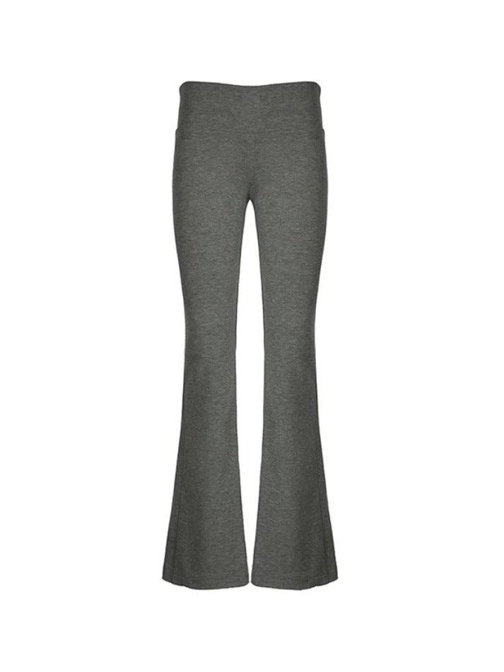 Classic flared trousers with slim fit