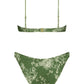 Süßes Gesmoktes Bikini Set mit Blumendruck