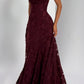 Bella maxi dress – cherry lacquer