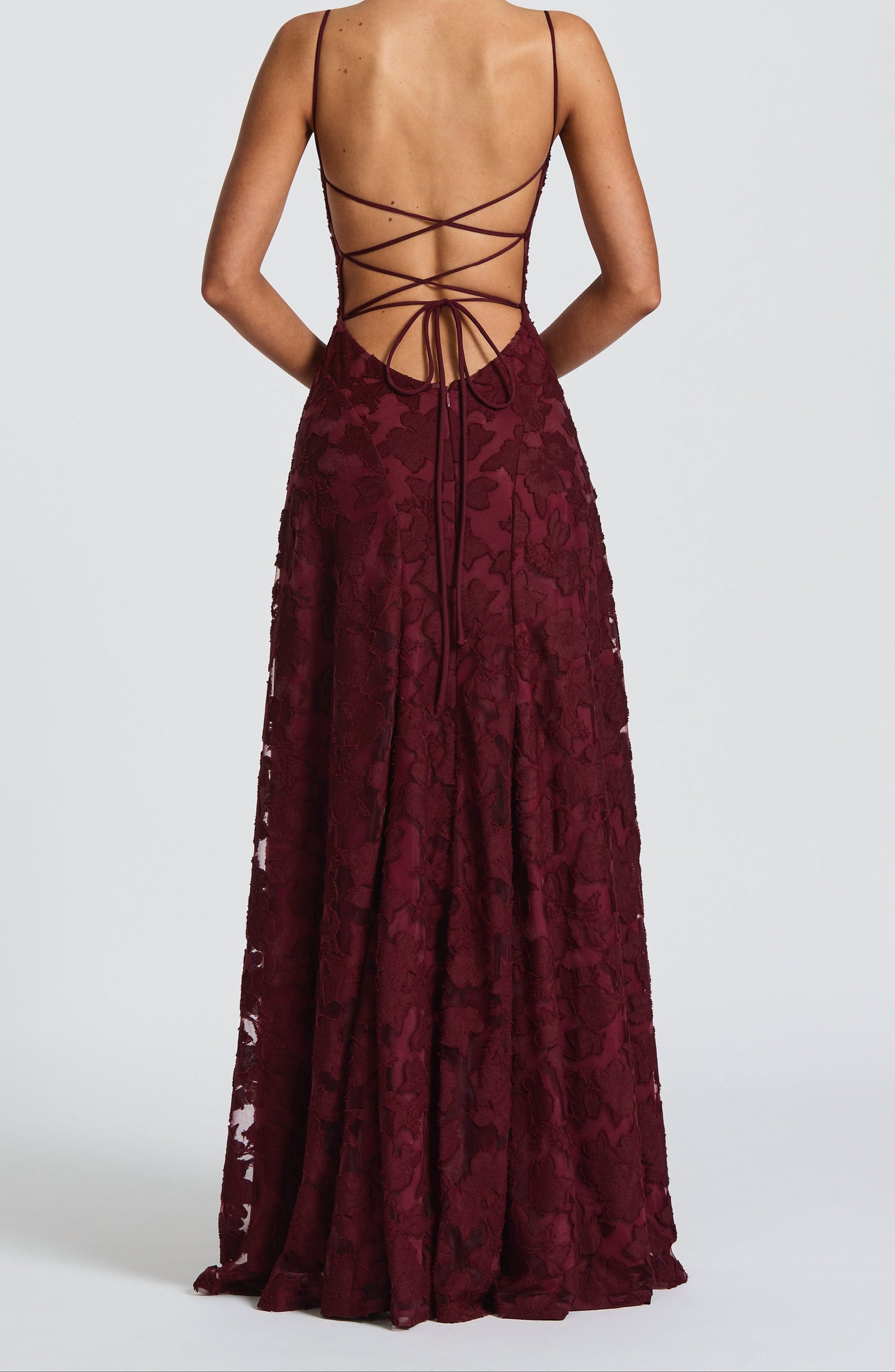 Bella maxi dress – cherry lacquer