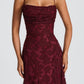 Bella maxi dress – cherry lacquer