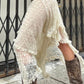 Apricot Y2K Irregular Lace Ruffle Skirt