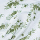 Grünes French Y2K Floral Print Slim Mini Dress