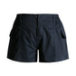 Marineblaue Vintage Micro Cargo Shorts mit Taschen