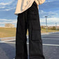 JY メンズ バギー カーゴ パンツ ストラップ ディテール ポケット付き/バギー メンズ カーゴ パンツ ストラップ ディテール ポケット