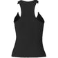 Black Vintage Slim Cami Top with Transparent Straps